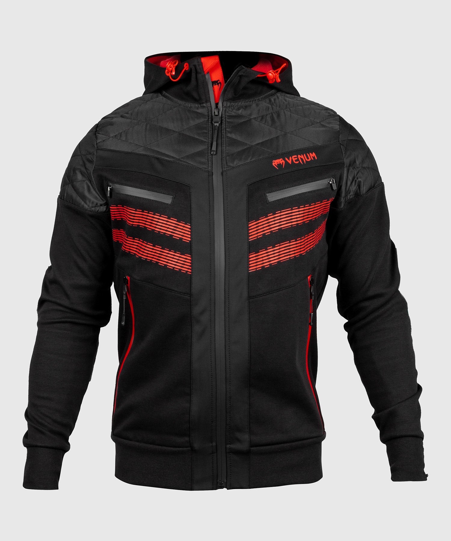 venum-laser-2-0-sweatshirt-hoodie-schwarz-rot-herren image 1