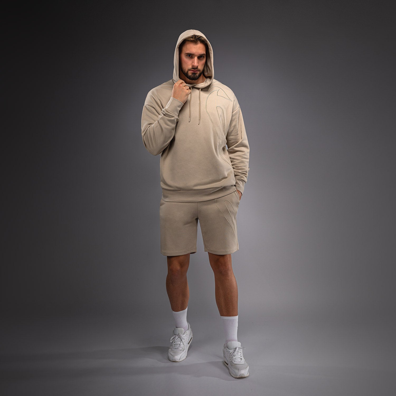 venum-giant-3d-kapuzenpullover-hoodie-hellbeige image 1