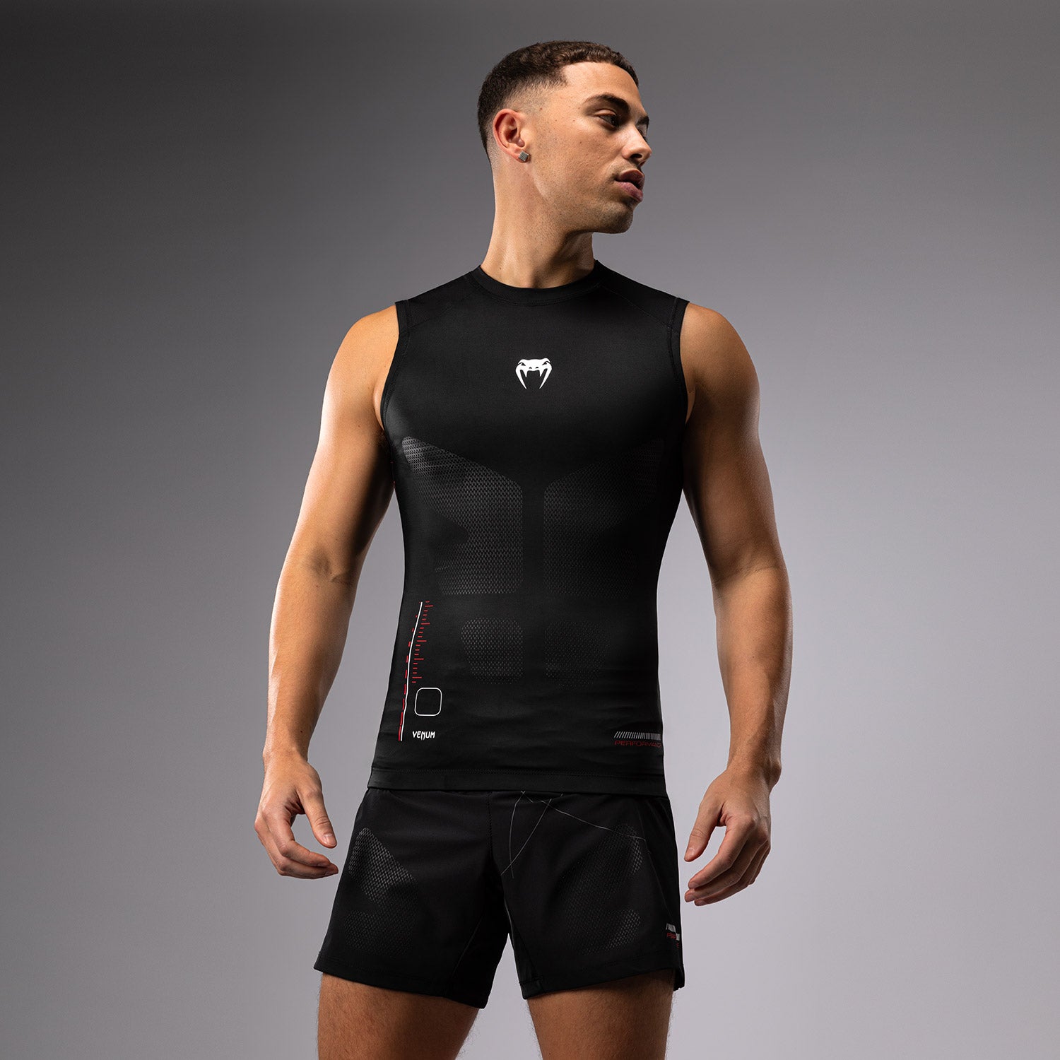 venum-tactical-xt-herren-rashguard-ohne-rmel-schwarz-feuerrot image 1