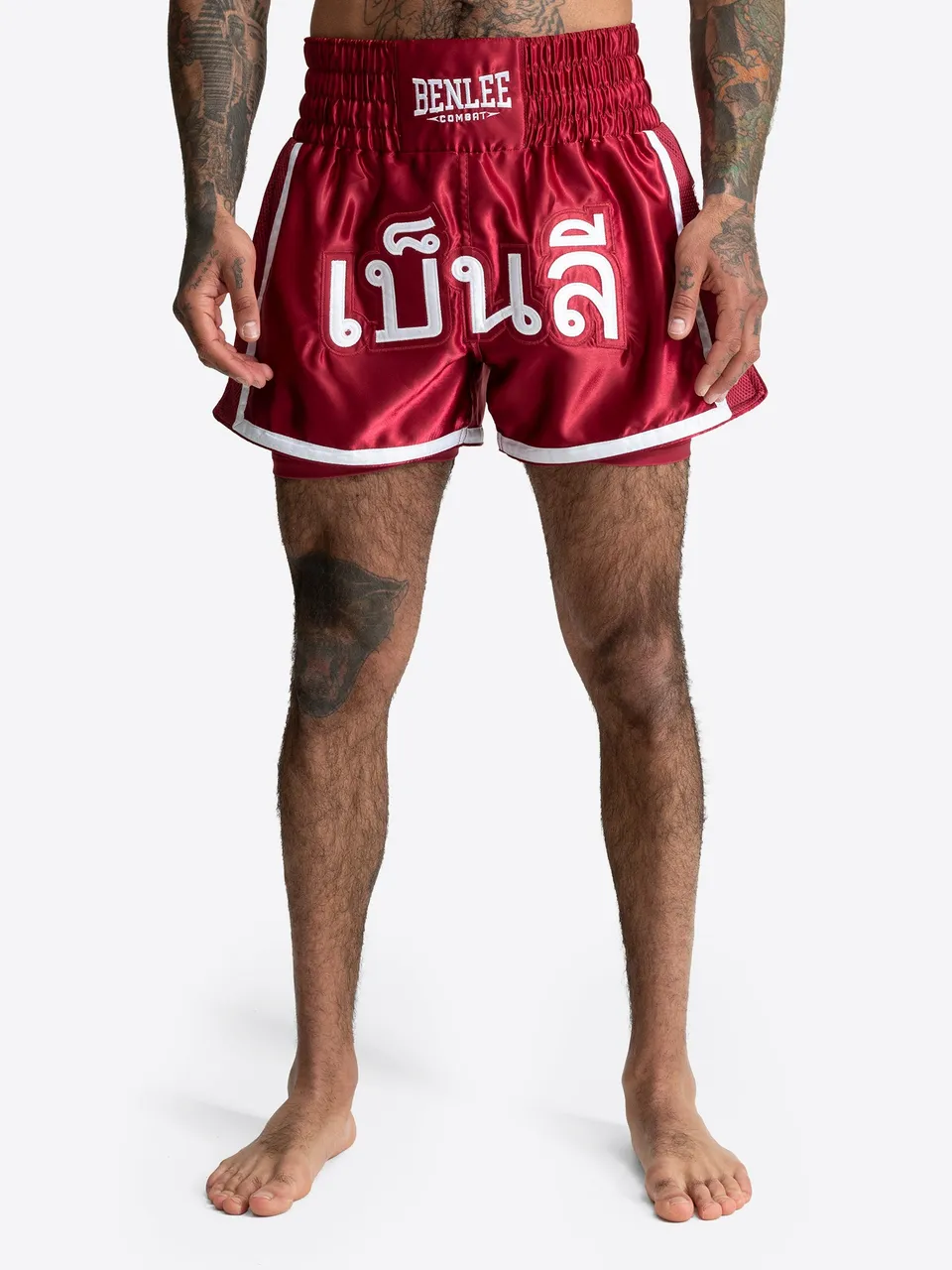 benlee-calista-muay-thai-shorts-satin-mit-innenhose image 1