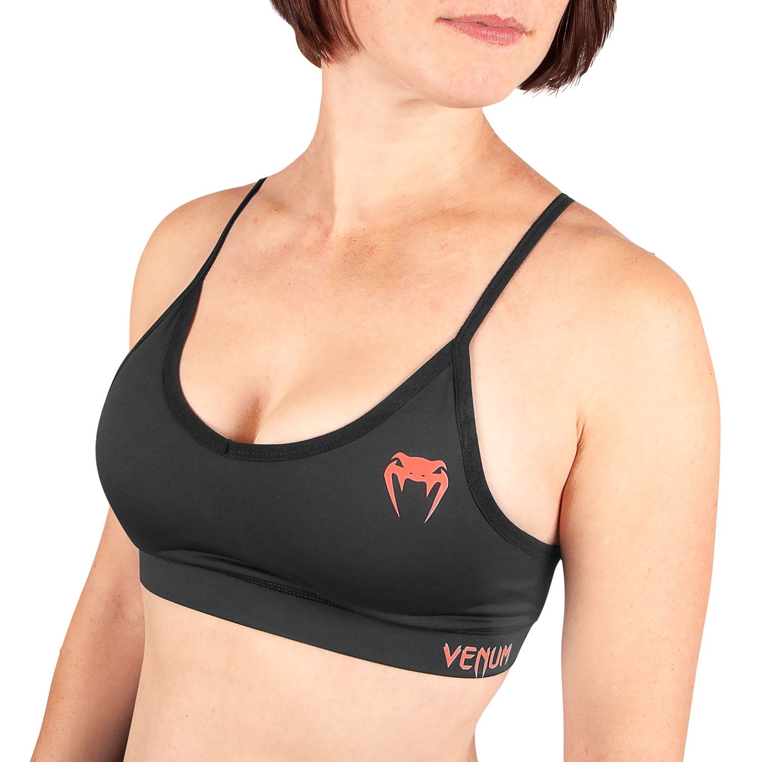 venum-tecmo-sport-bh-damen-schwarz-koralle image 3