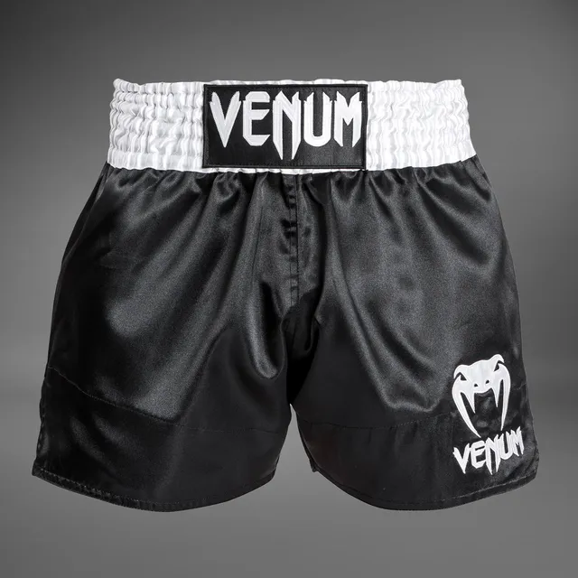 venum-classic-muay-thai-shorts-wei-schwarz-wei image 1