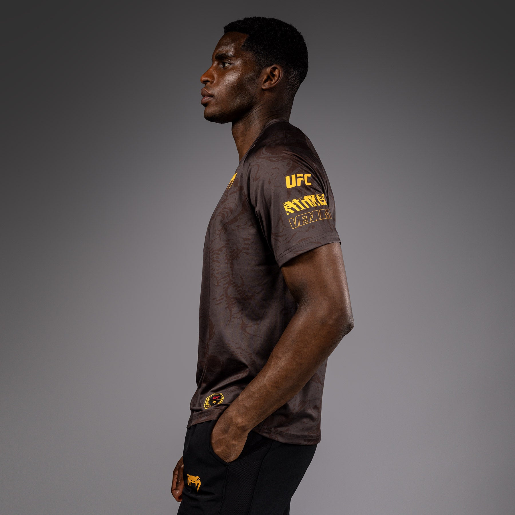 ufc-fusion-by-venum-fight-week-dry-tech-t-shirt-herren-erdiges-braun image 5