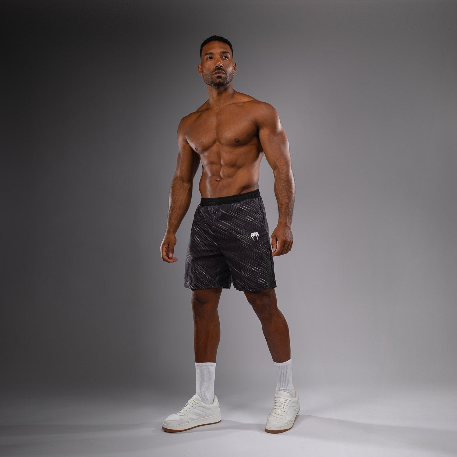 venum-rapid-trainingsshorts-herren-schwarz-sturmgrau image 2