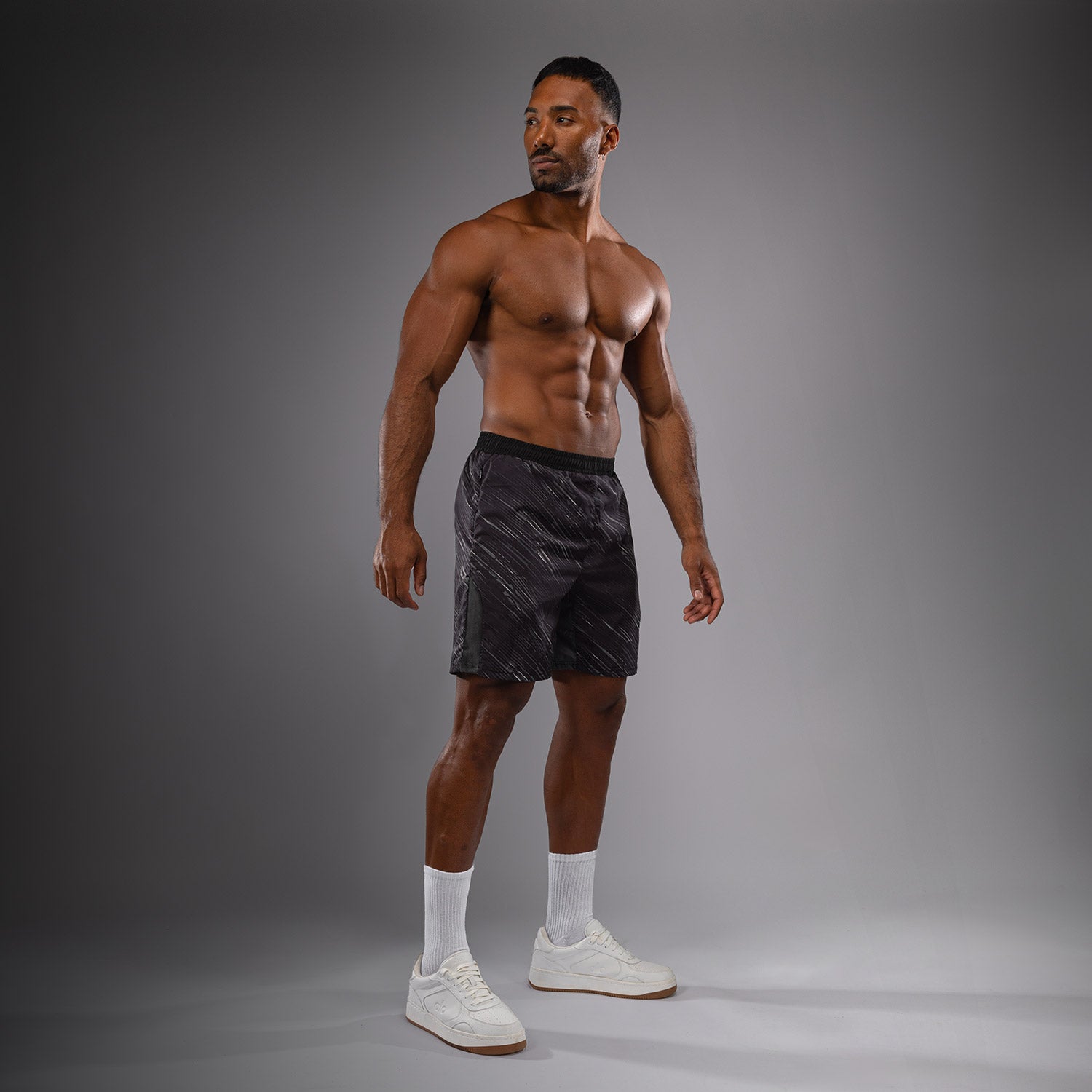 venum-rapid-trainingsshorts-herren-schwarz-sturmgrau image 5