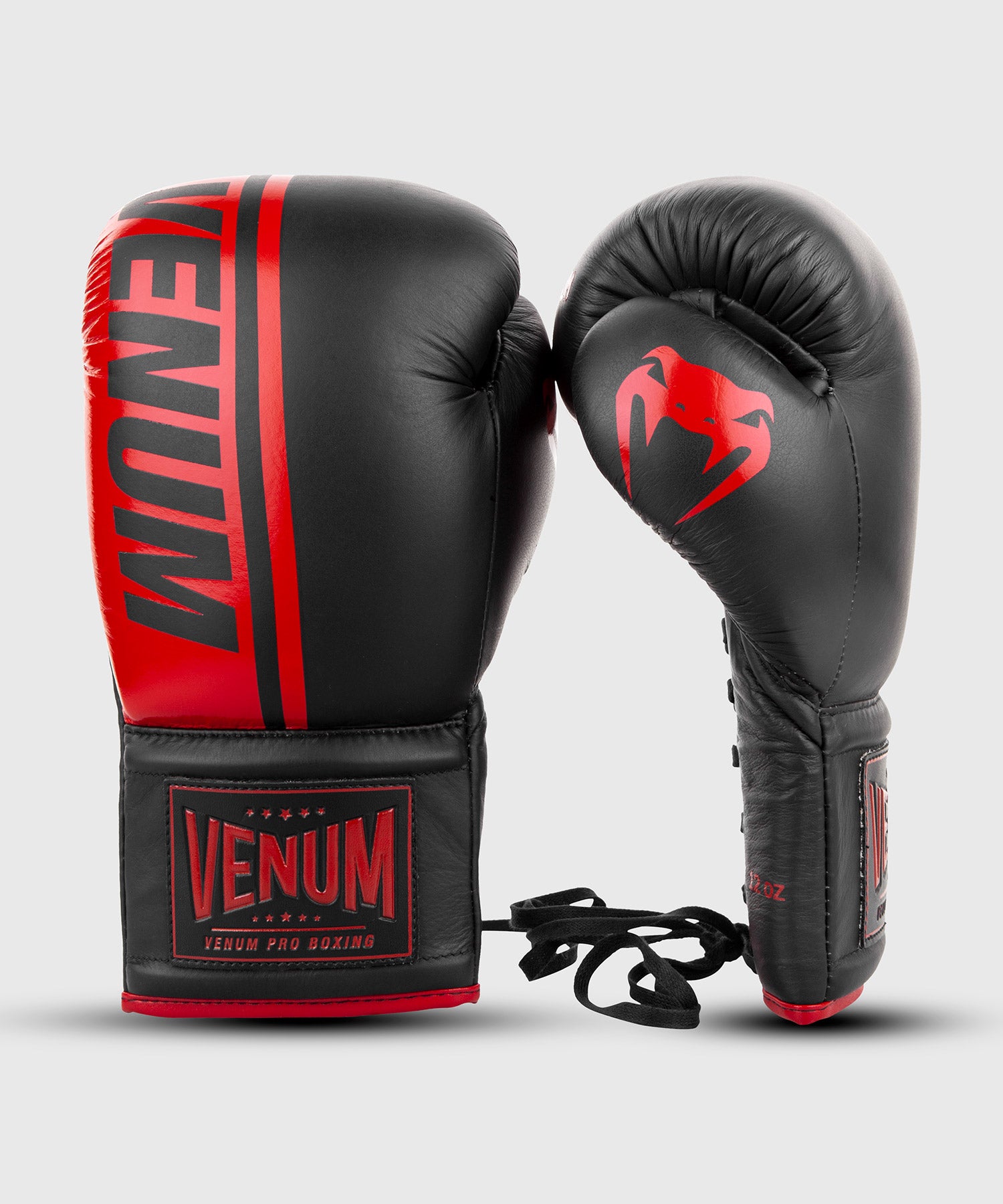venum-shield-professionelle-boxhandschuhe-mit-schn-rung-rot-schwarz image 2