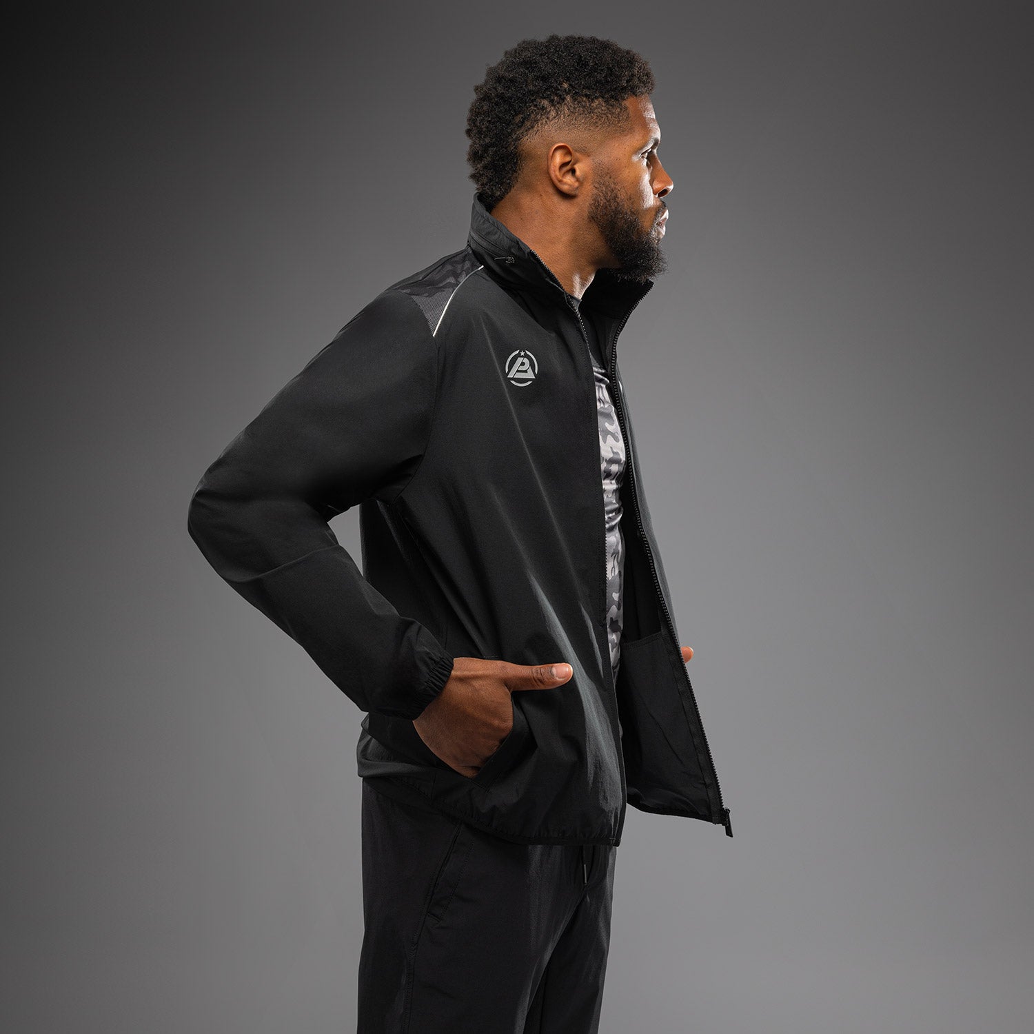 venum-x-polaris-track-jacket-schwarz-grau image 3