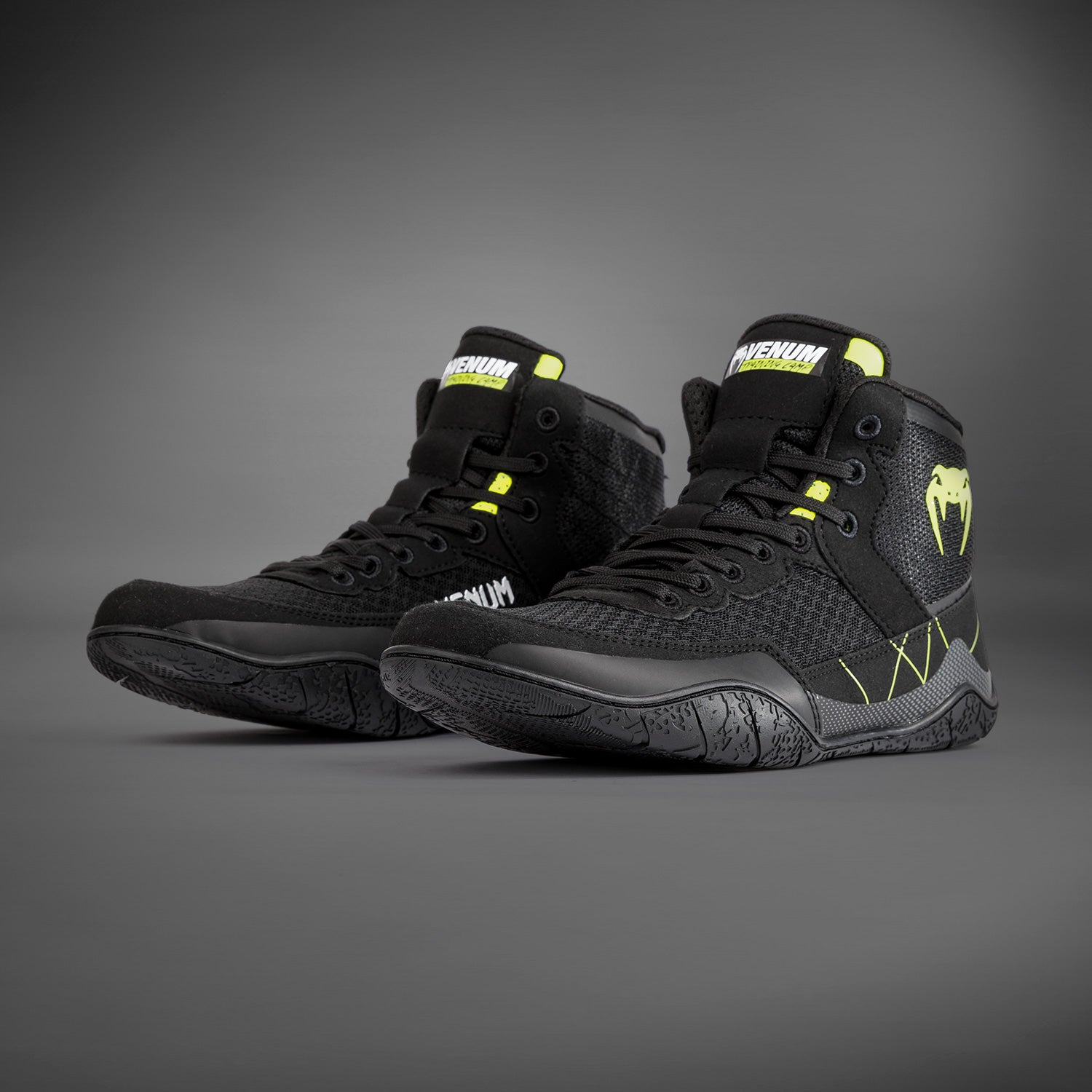 venum-training-camp-4-0-elite-wrestling-schuhe-schwarz-neon-gr-n image 1