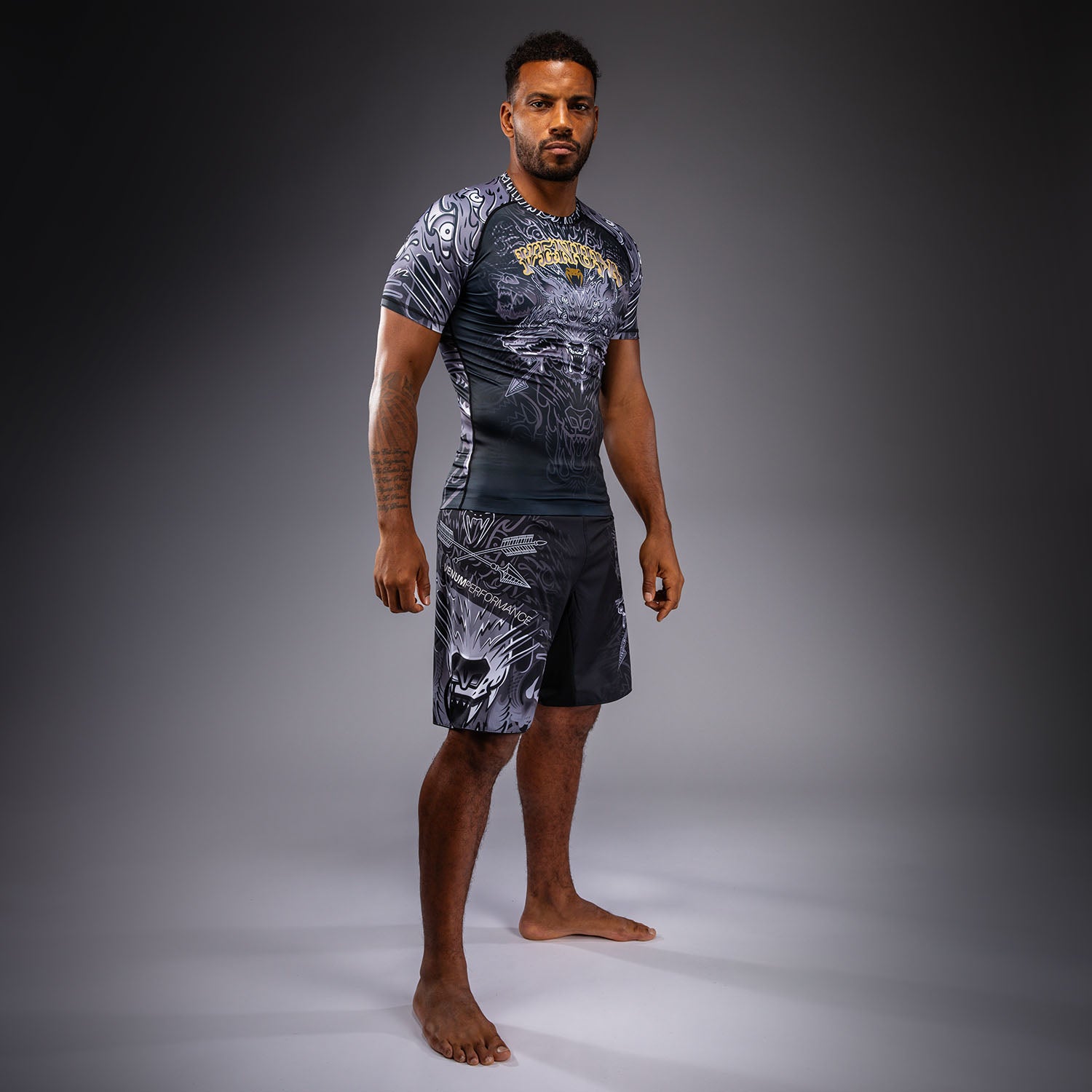 venum-wolf-atak-kurzarm-rashguard-herren-schwarz-grau image 7