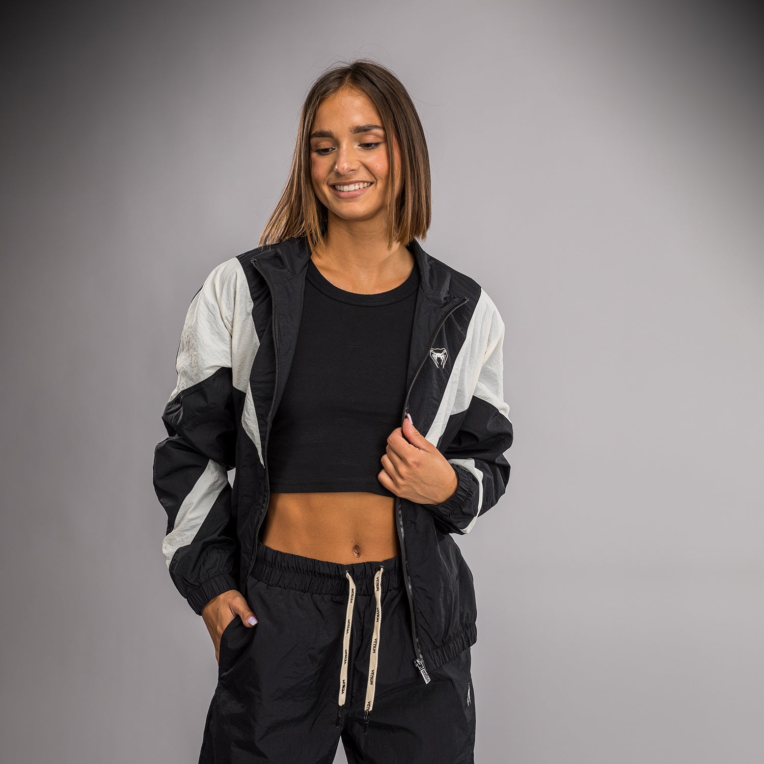 venum-vectra-damen-trackjacke-schwarz-wei image 1