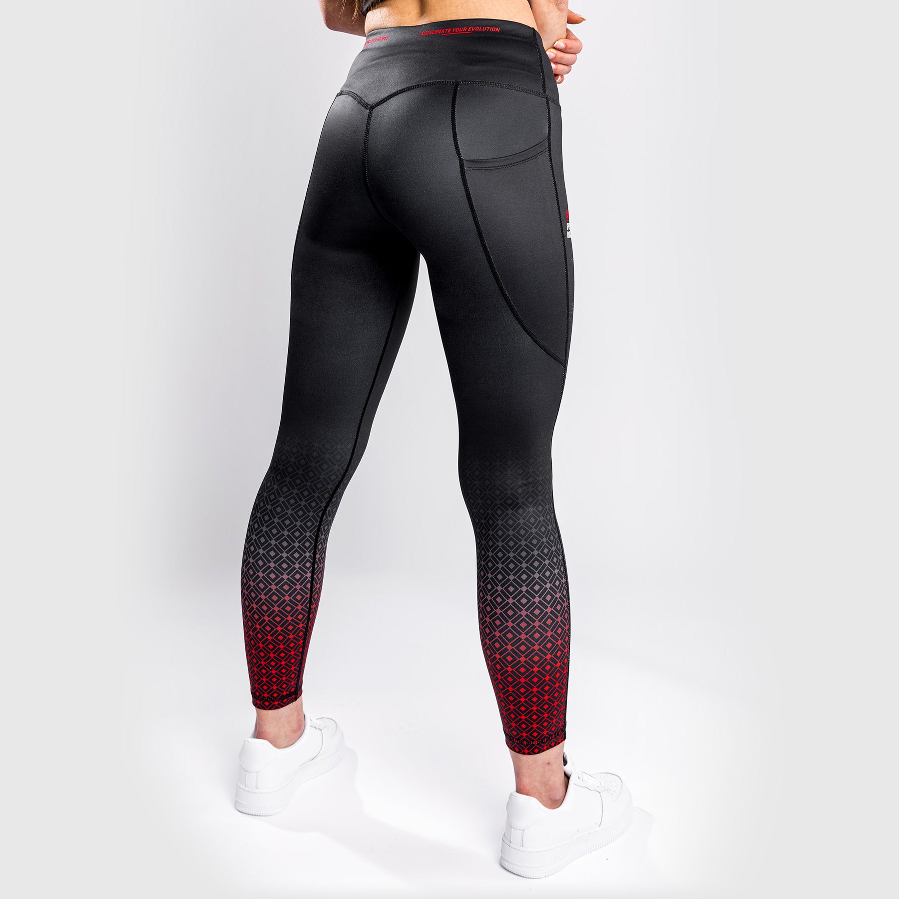 venum-ufc-performance-institute-leggings-damen-schwarz-rot image 5