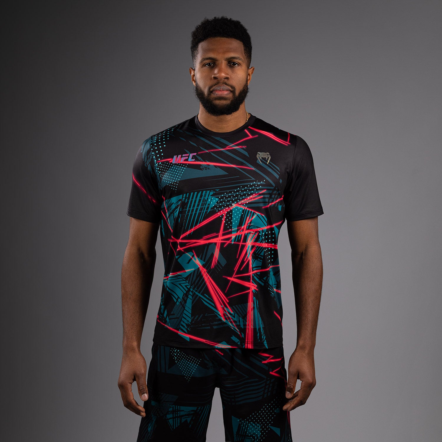 ufc-fusion-by-venum-miami-edition-fight-week-dry-tech-t-shirt-herren-schwarz image 1