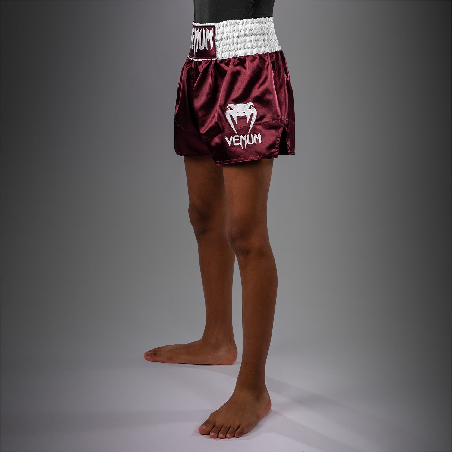 venum-classic-muay-thai-shorts-f-r-kinder-burgunder image 2