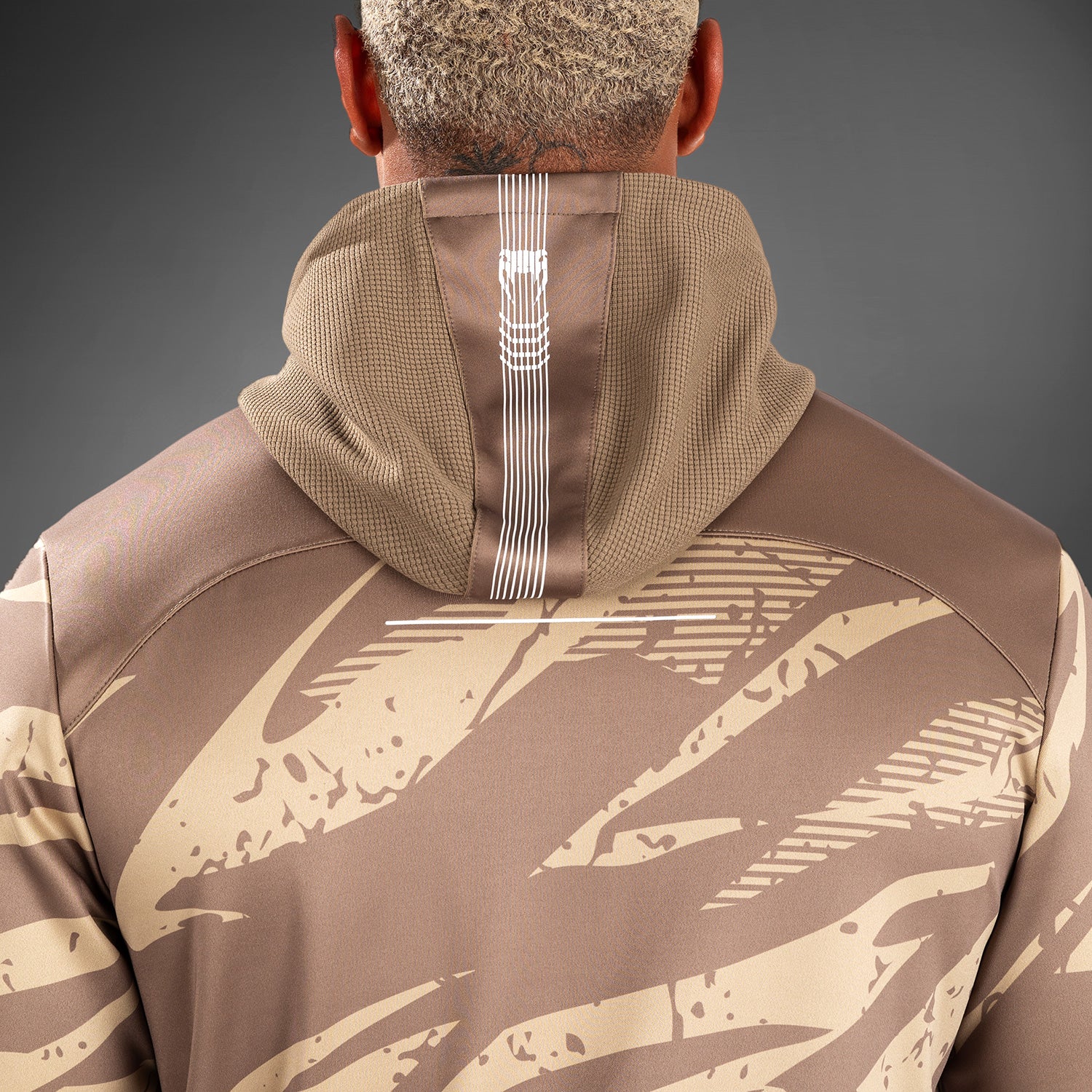 ufc-adrenaline-by-venum-fight-week-herren-zip-hoodie-full-zip-desert-camo image 5