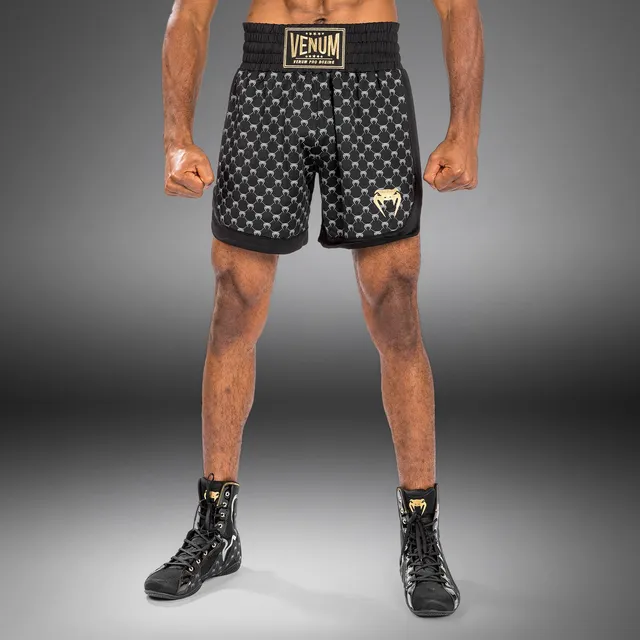 venum-monogram-boxshorts-herren-schwarz image 1