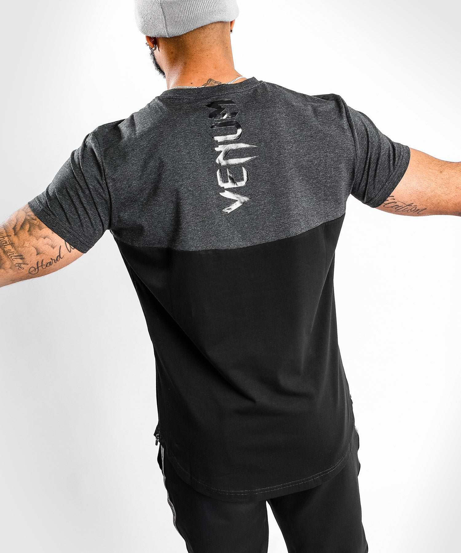 venum-laser-t-shirt-schwarz-wettergrau-herren image 7
