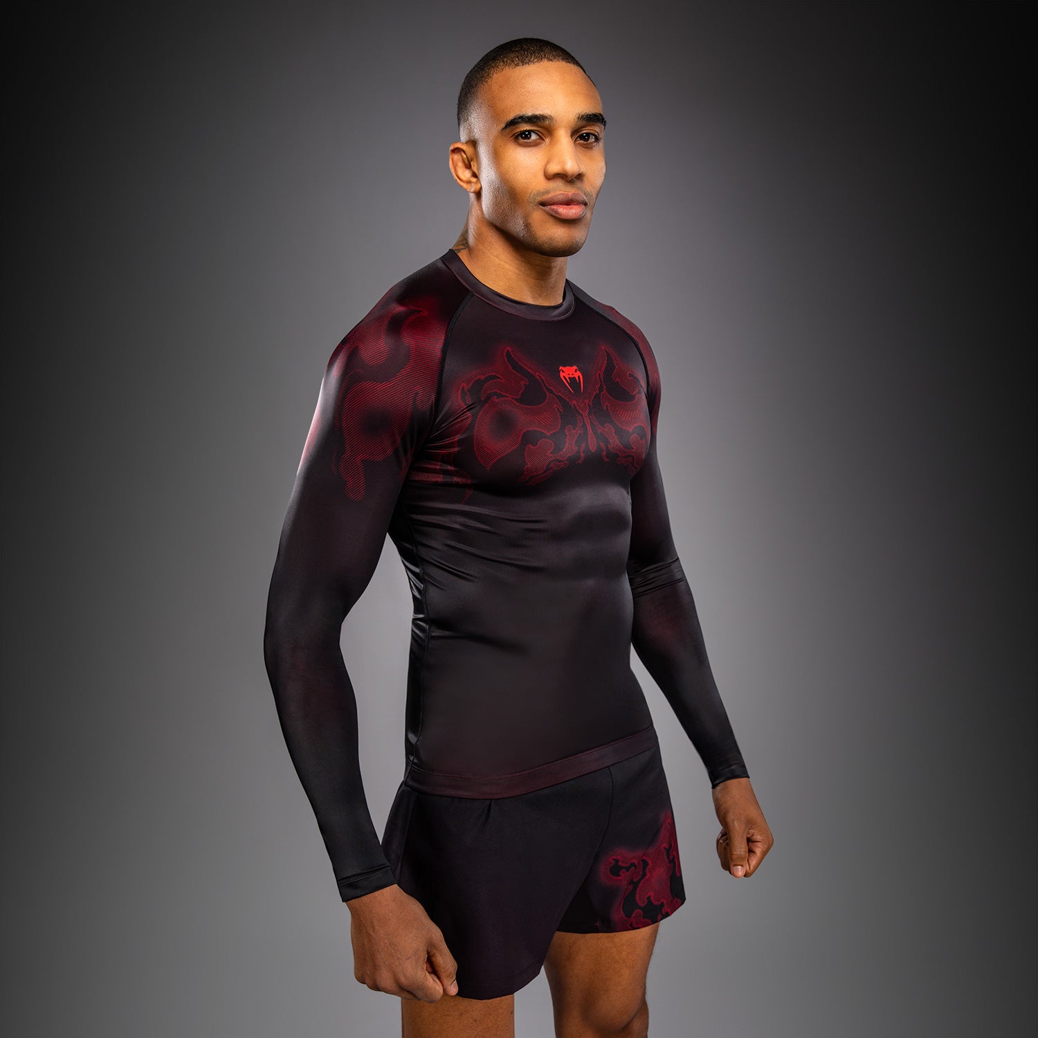 venum-spectre-langarm-rashguard-schwarz-rot image 3