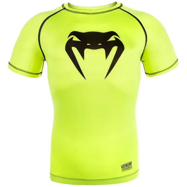 venum-contender-3-0-kompression-t-shirt-kurzarm-neongelb-schwarz image 1