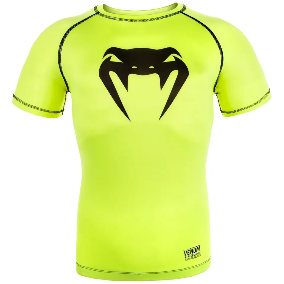 venum-contender-3-0-kompression-t-shirt-kurzarm-neongelb-schwarz image 1