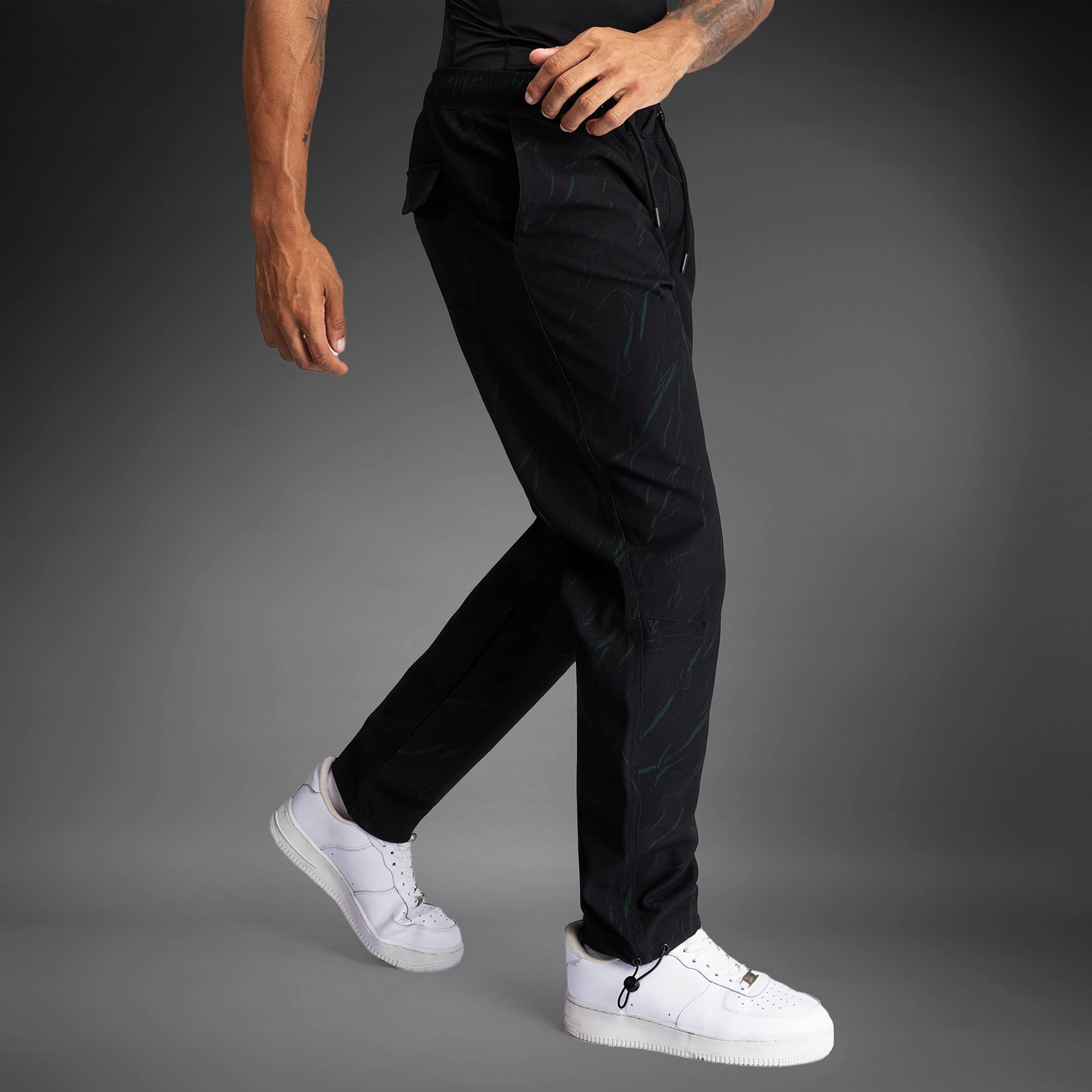 venum-trooper-herren-trainingshose-schwarz-waldgr-n image 2