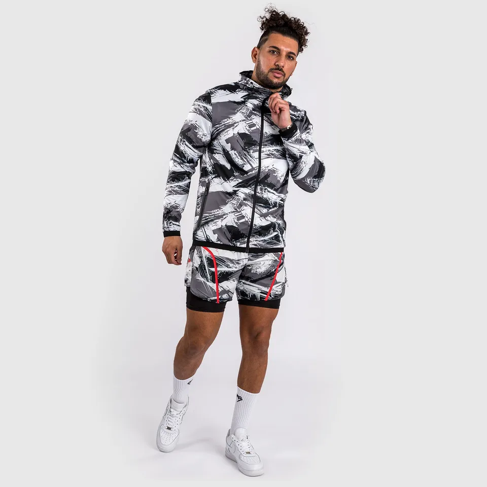 venum-electron-3-0-hoodie-mit-rei-verschluss-grau-rot-herren image 1