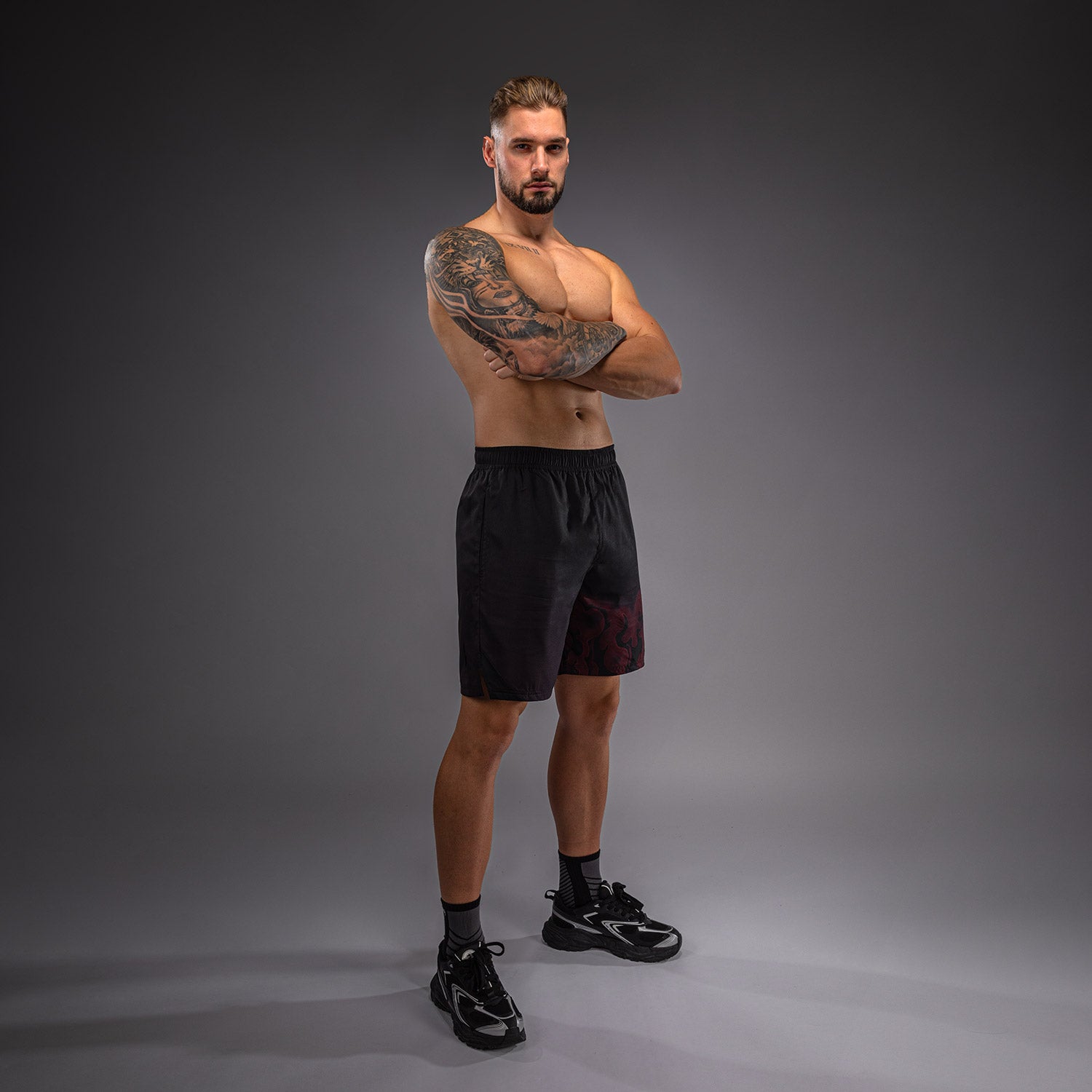 venum-spectre-trainingsshorts-herren-schwarz-rot image 3