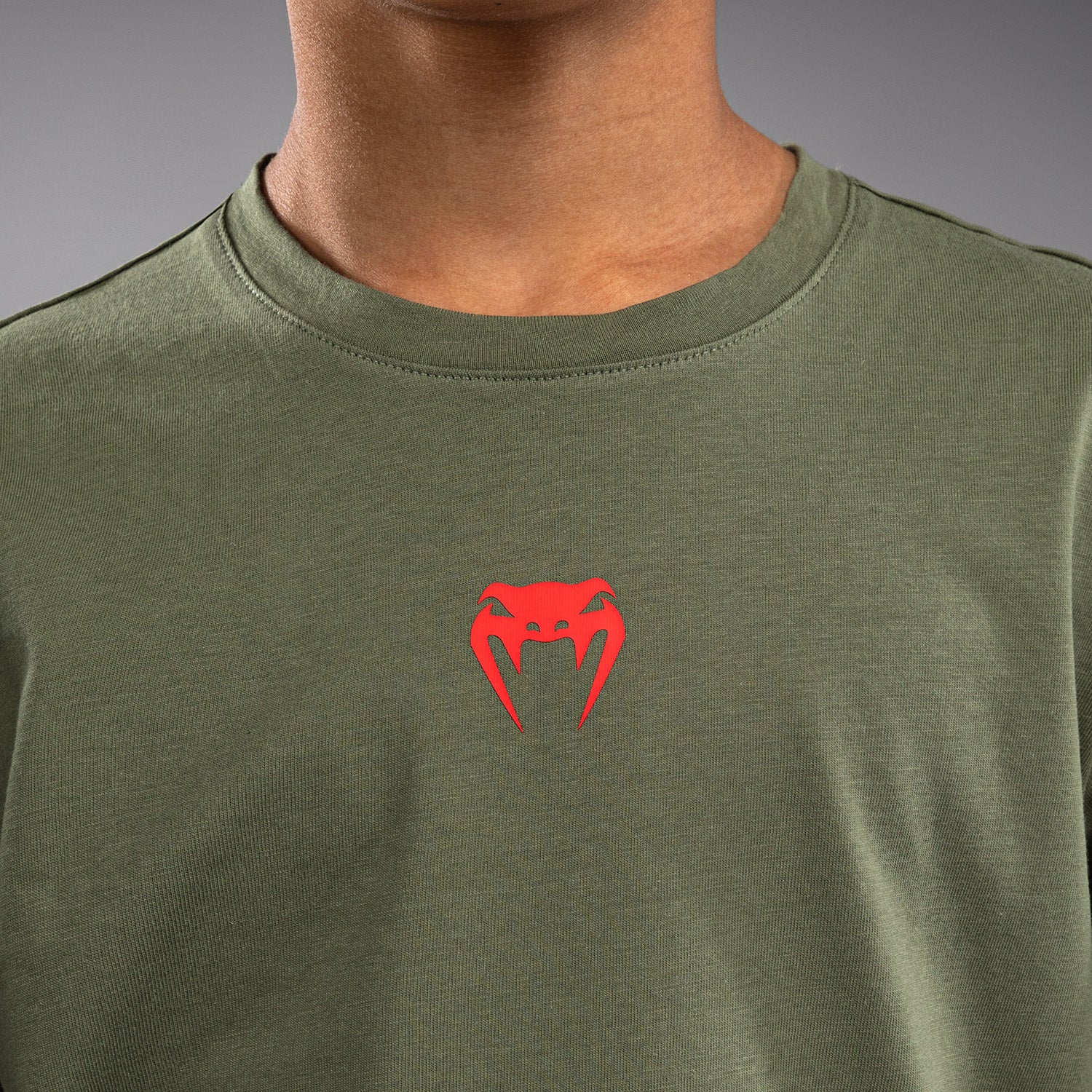 venum-contender-kinder-t-shirt-armeegr-n-orange image 5