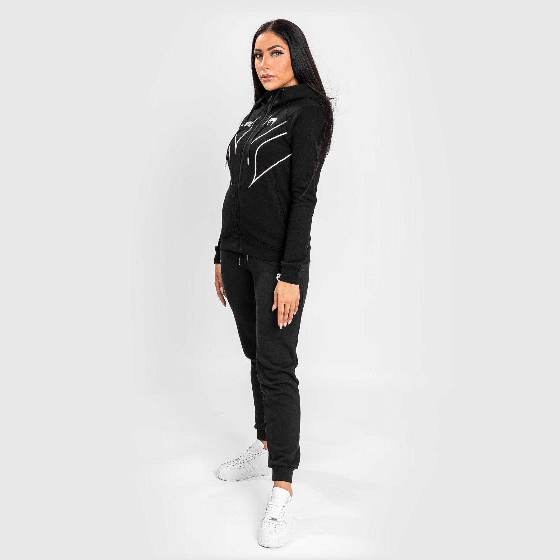 ufc-venum-fight-night-2-0-replica-damen-full-zip-hoodie-schwarz image 5