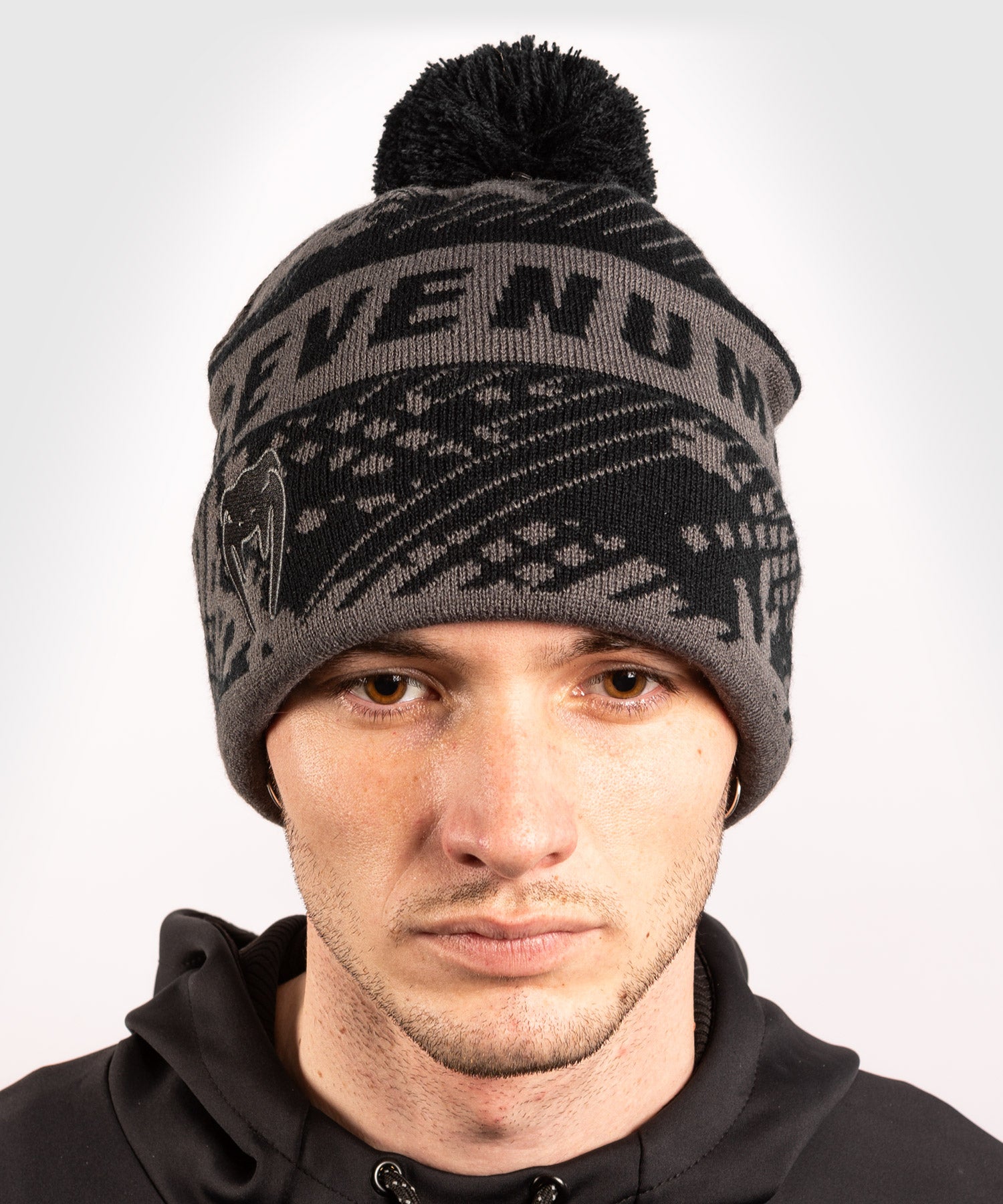 venum-performance-beanie-grau-schwarz-unisex image 3