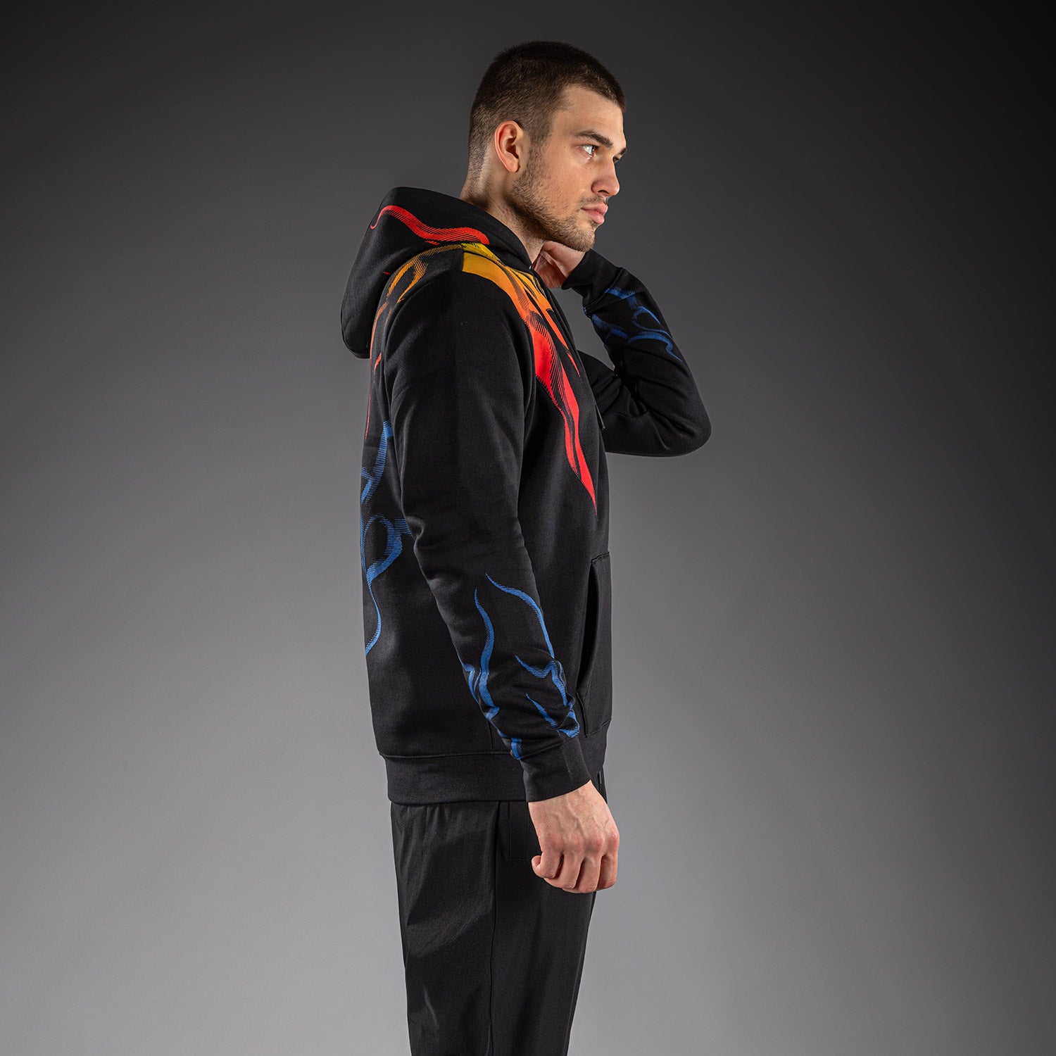 venum-x-tekken-8-kapuzenpullover-yoshimitsu-schwarz-orange image 3