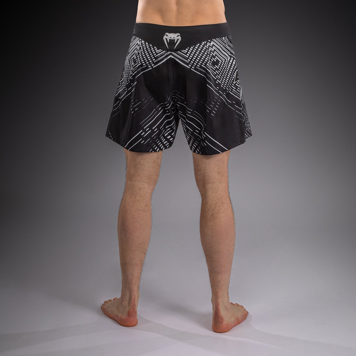 venum-midnight-fury-fightshorts-schwarz-grau-silber image 4
