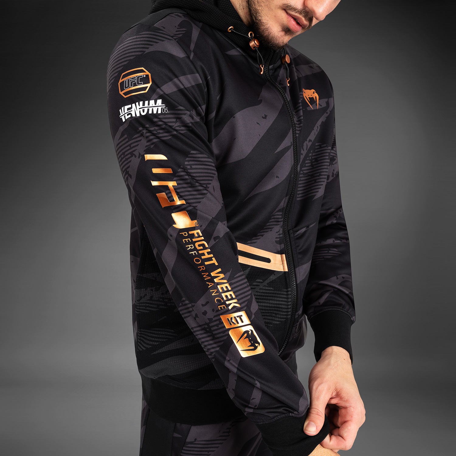 venum-ufc-adrenaline-fight-week-zip-hoodie-herren-urban-camo image 3