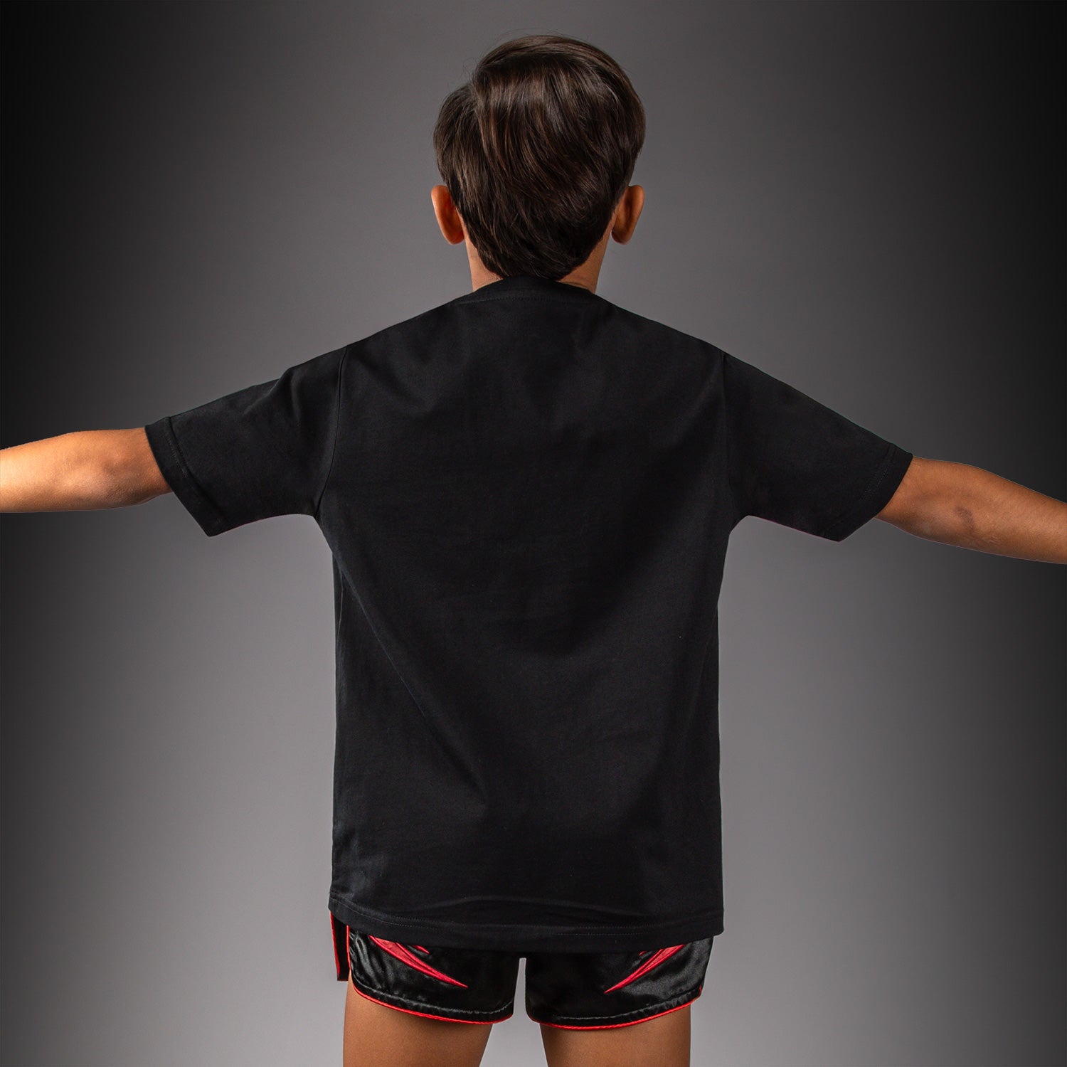 venum-attack-kids-t-shirt-baumwolle-schwarz-rot image 3