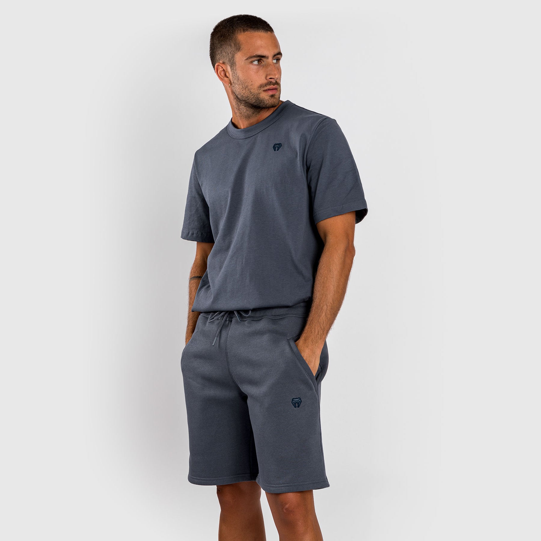 venum-silent-power-baumwoll-short-marineblau image 3