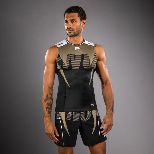venum-adrenaline-herren-rmelloses-rashguard-schwarz-sand image 1