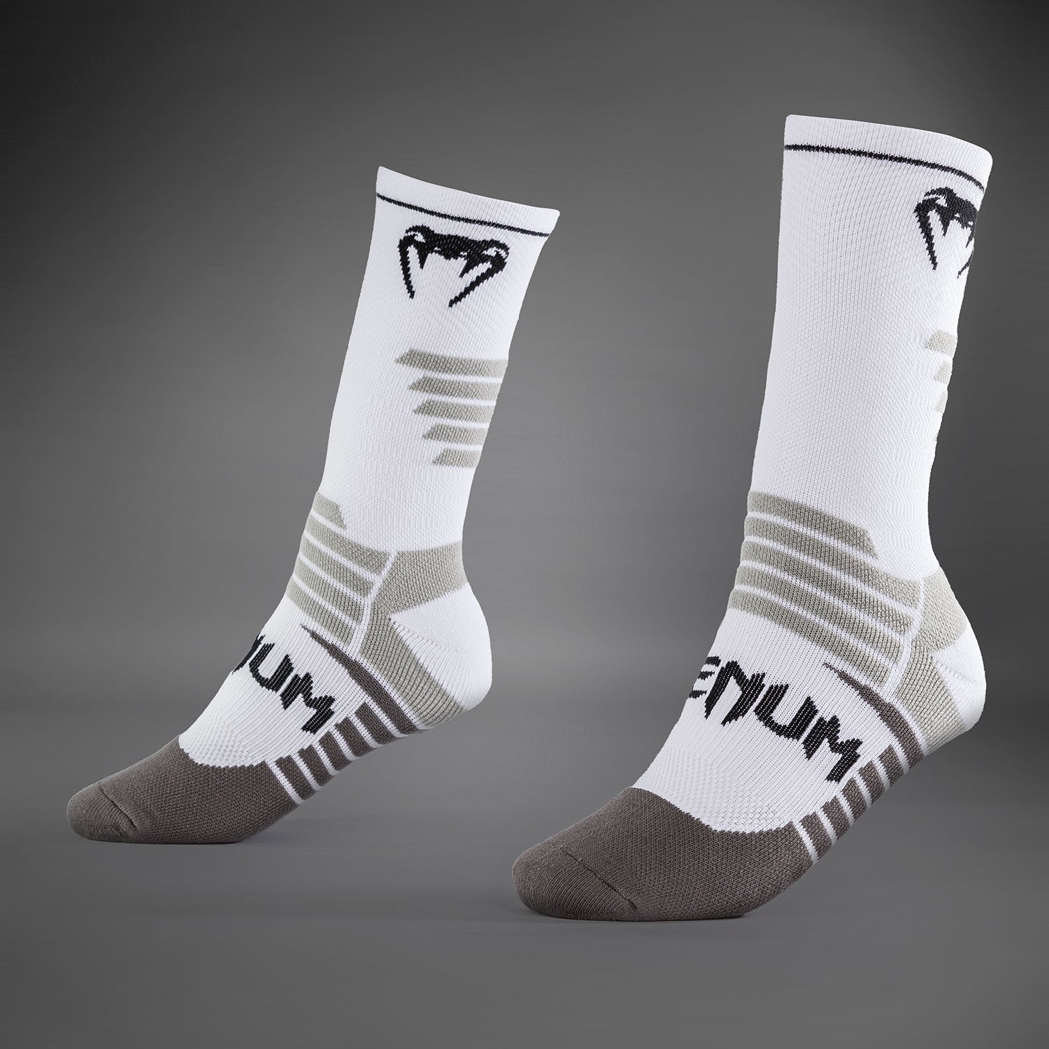 venum-elite-performance-socken-wei-schwarz image 1