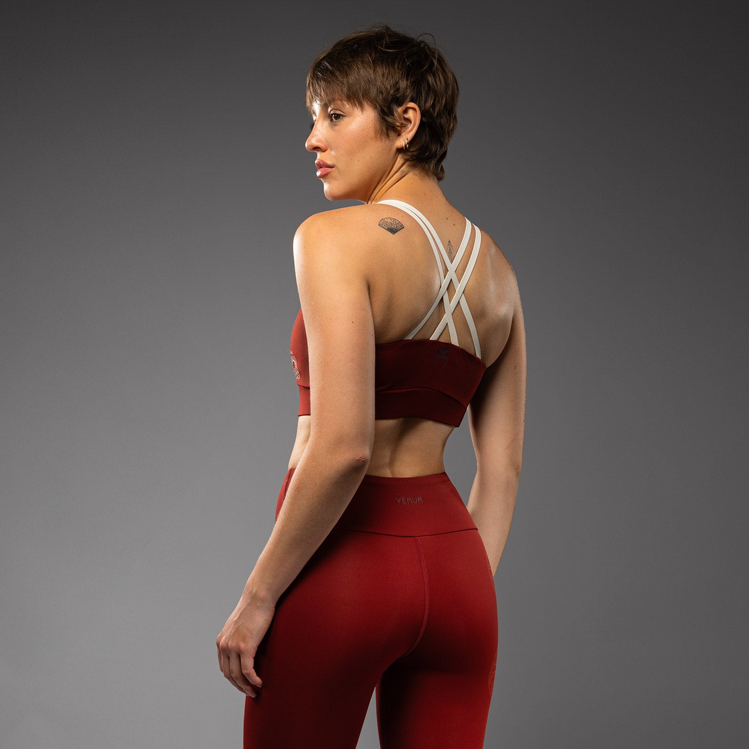venum-serpenti-damen-sport-bh-burgunder-elfenbein image 2