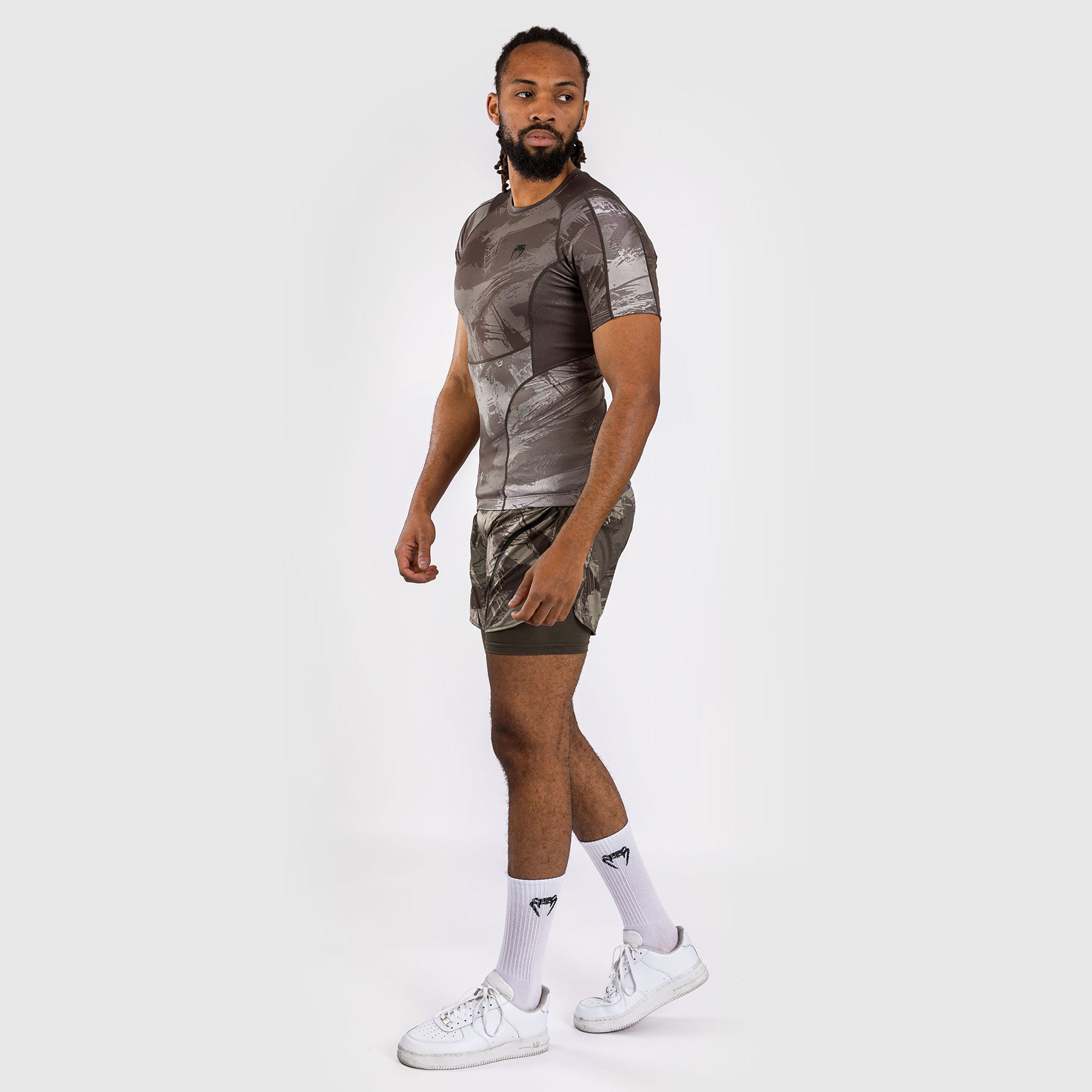 venum-electron-3-0-kurzarm-rashguard-sand image 2