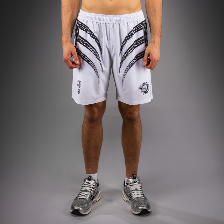 venum-x-mike-tyson-tiger-trainingsshorts-optisch-wei-tiefschwarz image 1