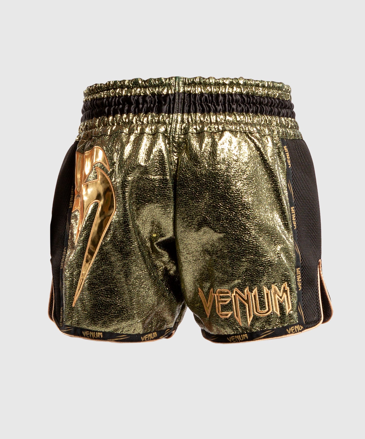 venum-giant-foil-muay-thai-shorts-khaki-gold image 2