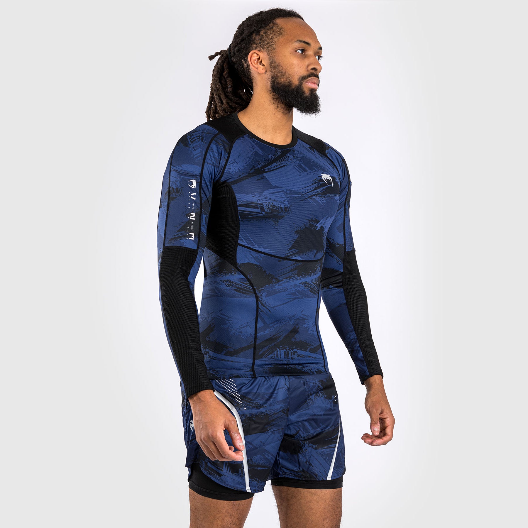 venum-electron-3-0-rashguard-langarm-herren-marineblau image 2