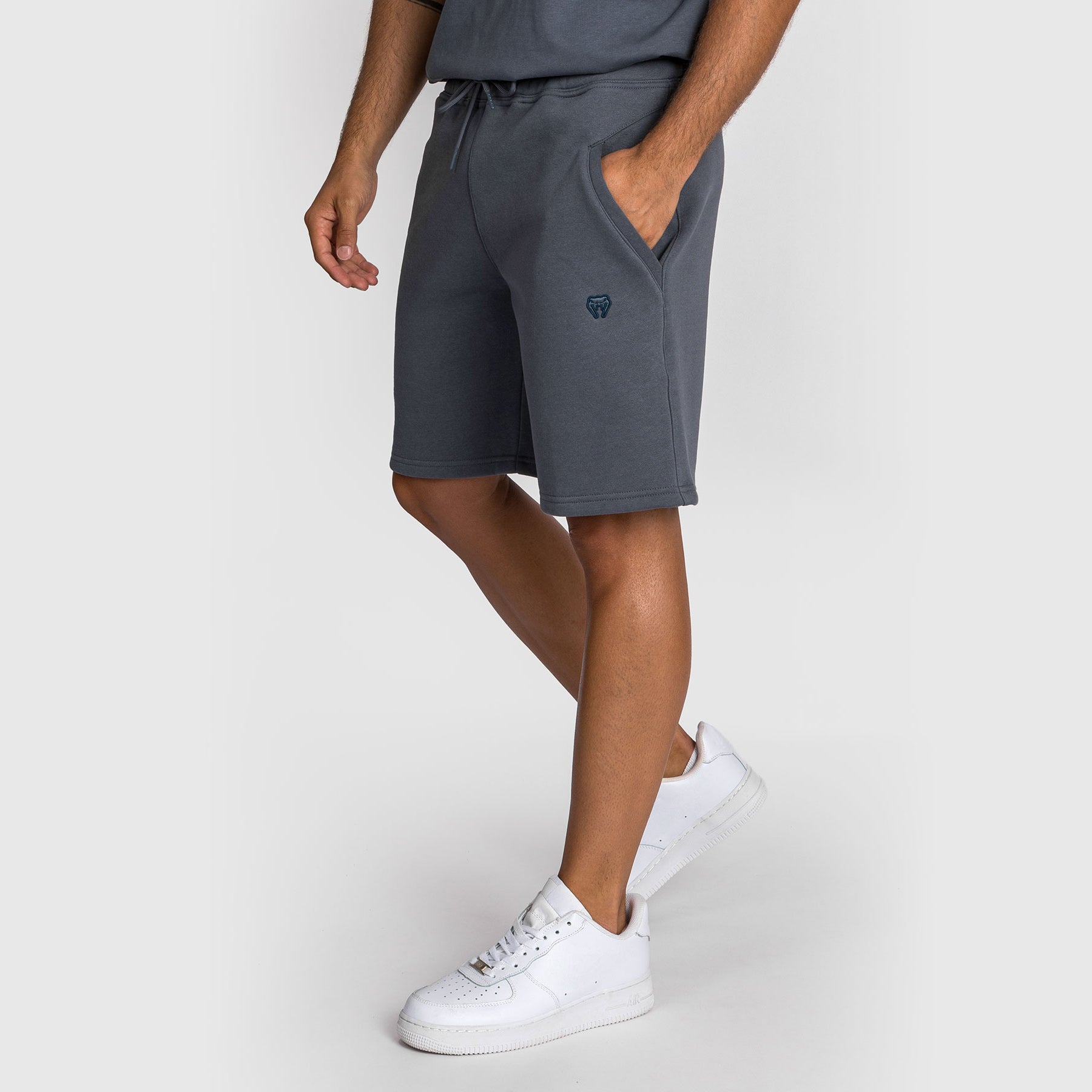 venum-silent-power-baumwoll-short-marineblau image 4