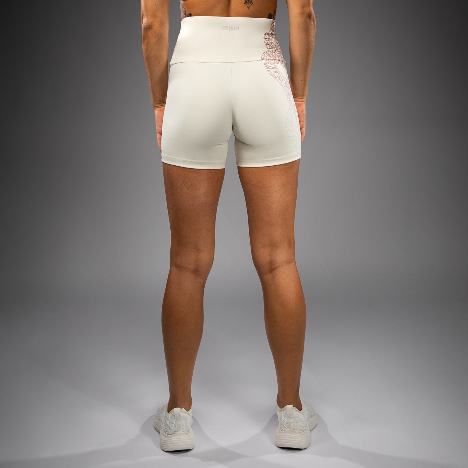 venum-serpenti-damen-vale-tudo-shorts-elfenbein-bordeaux image 5