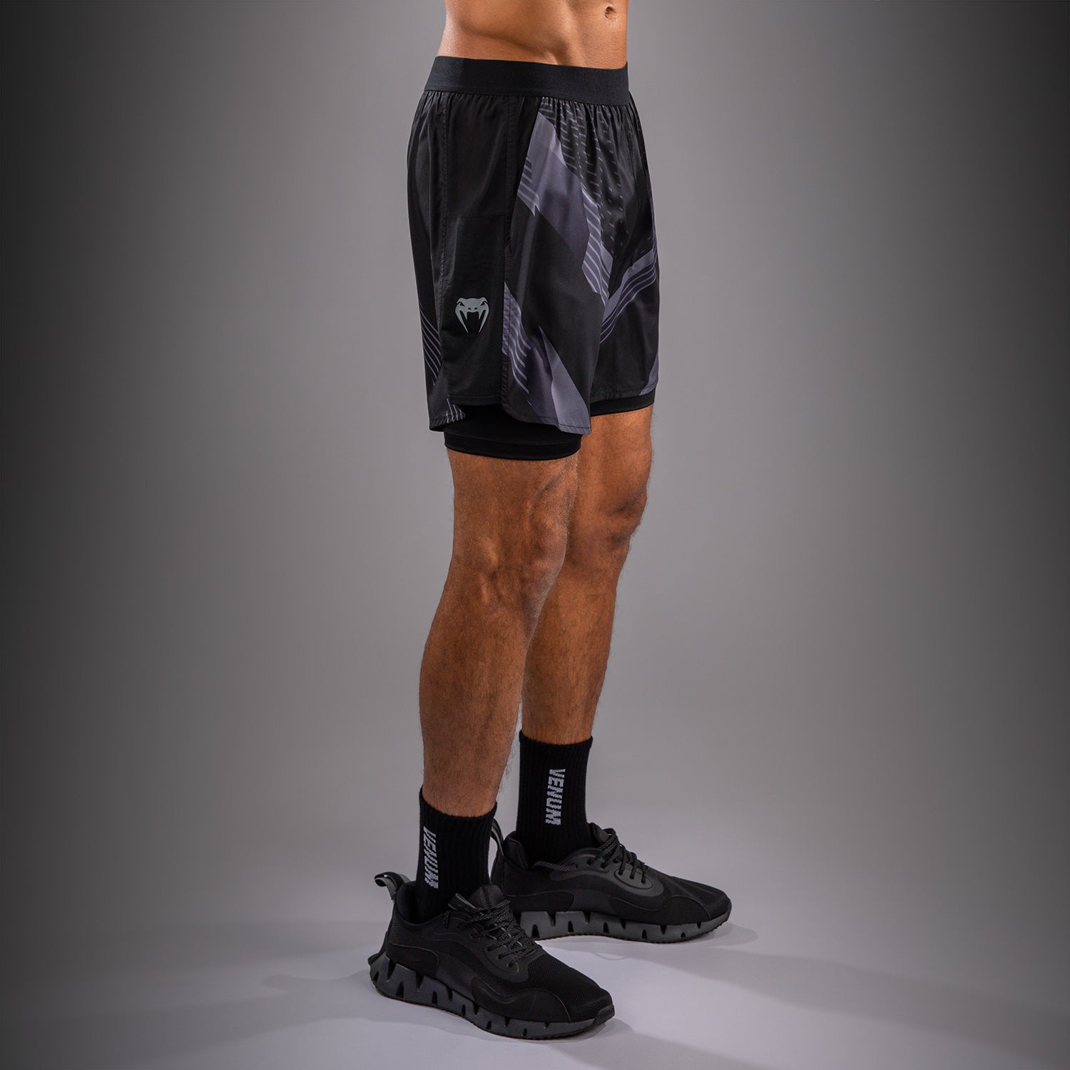 venum-no-gi-6-0-trainingsshorts-schwarz-grau image 2