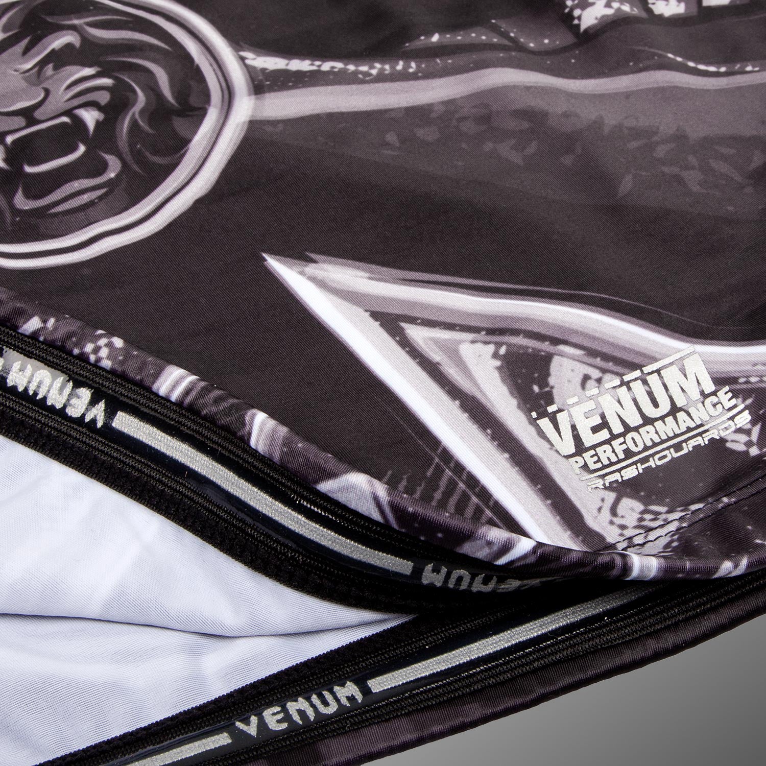 venum-gladiator-3-0-rashguard-kurzarm-schwarz-wei image 7