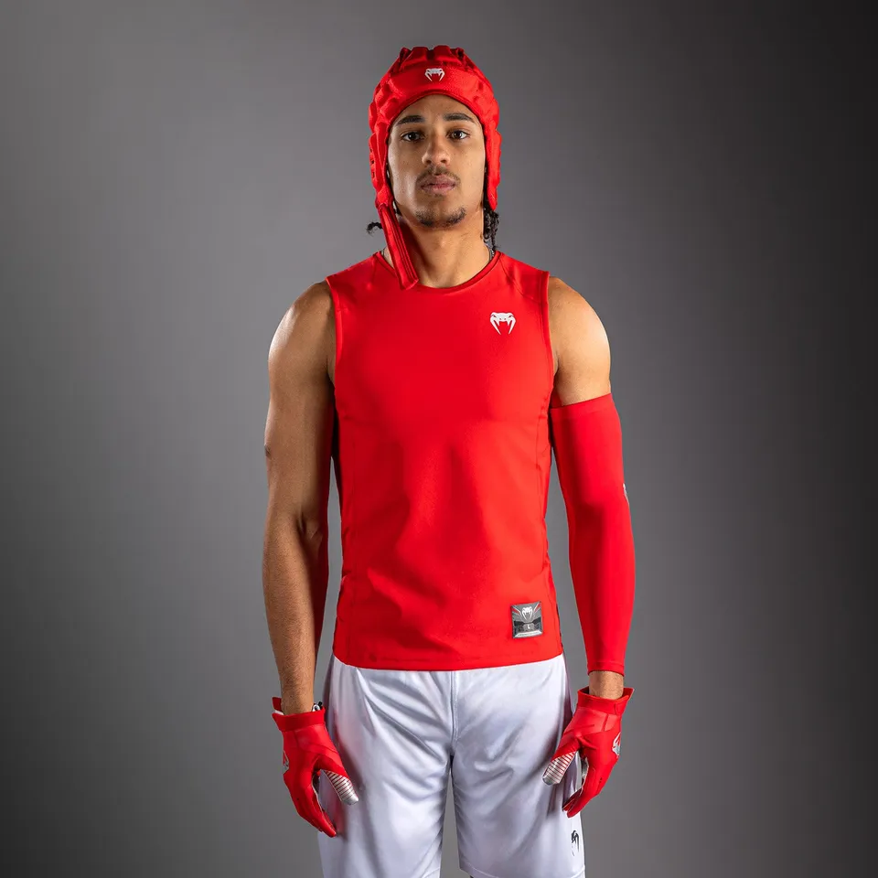 venum-elite-fu-ball-rmelloses-kompressionsshirt-rot-f-r-herren image 1