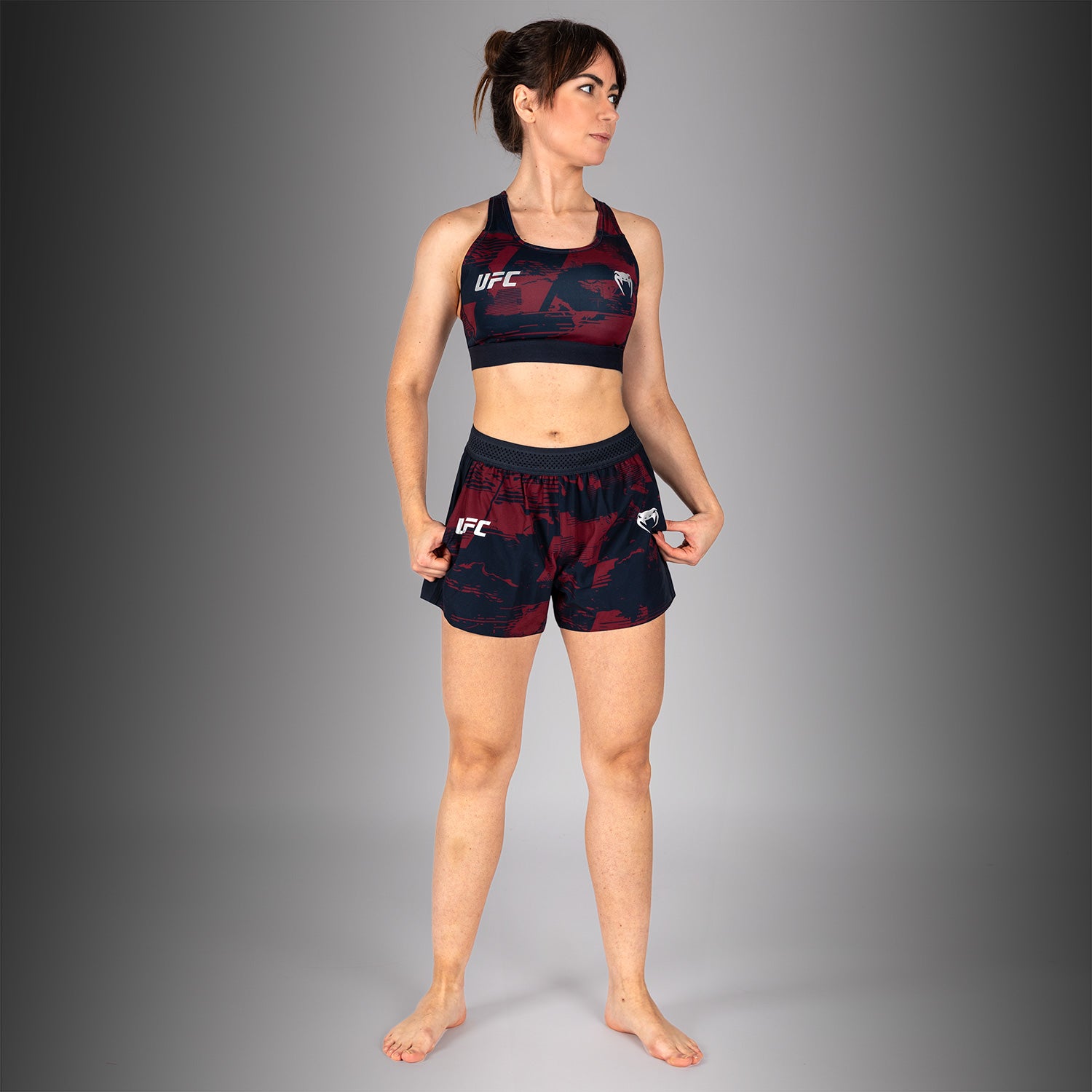 ufc-zenith-by-venum-authentic-fight-week-sport-bh-damen-marineblau-burgunderrot- image 7