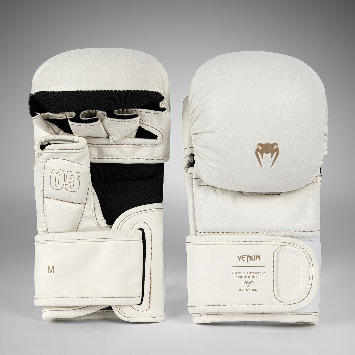 venum-impact-evo-scales-mma-sparringhandschuhe-elfenbein image 2
