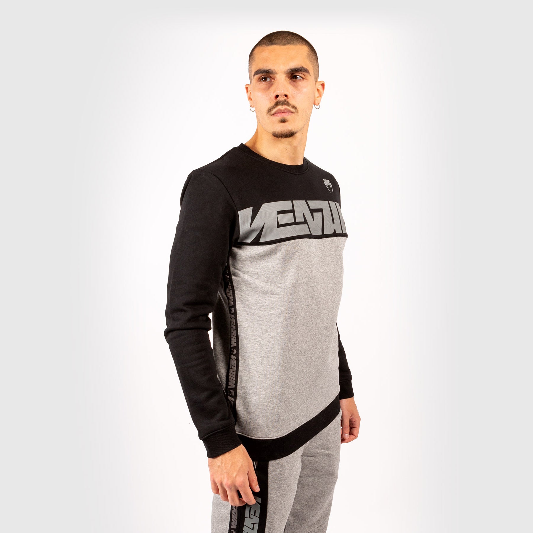 venum-connect-sweatshirt-f-r-herren-schwarz-dunkelheide-grau image 3