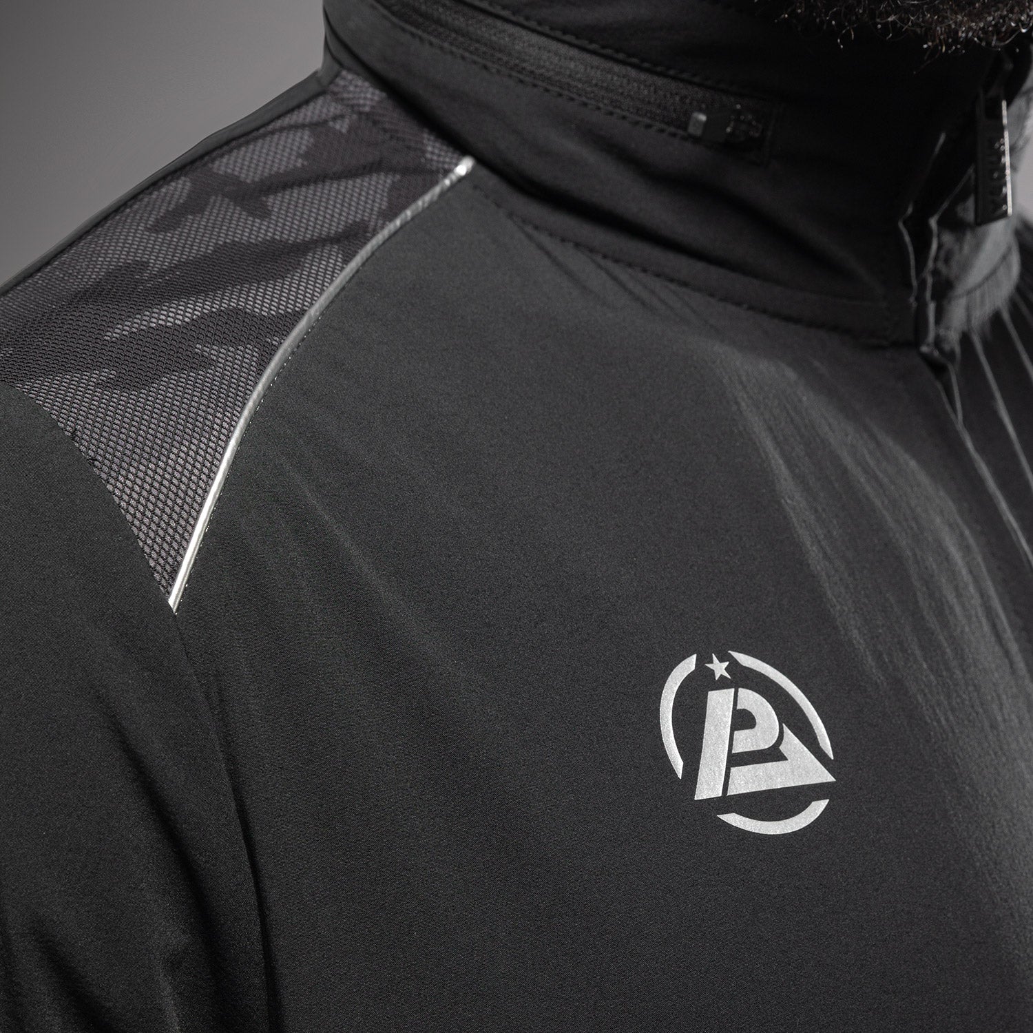 venum-x-polaris-track-jacket-schwarz-grau image 6